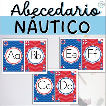 Abecedario NáuticO | Spanish alphabet Nautical Theme by Mi salon de Espanol