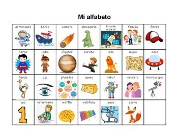 Abecedario Pictórico by Little Minds Growing | Teachers Pay Teachers