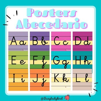 Abecedario Posters by Busy ladybird | TPT