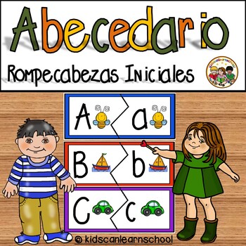 Preview of Abecedario- Rompecabezas iniciales