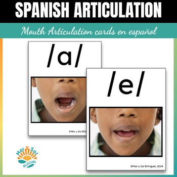 Preview of Abecedario Spanish Alphabet Mouth Articulation Sound Cards Posters