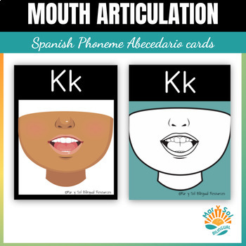 Preview of Abecedario Spanish Alphabet Mouth Articulation Sound Cards Posters