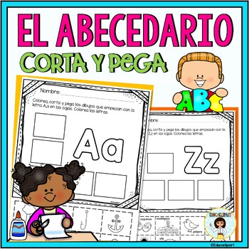 Abecedario - corta y pega / Spanish ABC cut and paste by Educaclipart