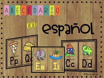 Abecedario (decoración madera) Alphabet in Spanish by Ms Moreno from Spain