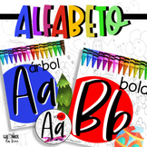 Abecedario decorativo | Colección crayones | Alphabet Clas