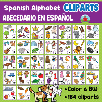 Preview of Abecedario en Español // Spanish Alphabet CLIPART