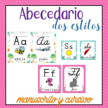 Alphabet poster set - Spanish by Mi salon de Espanol | TpT