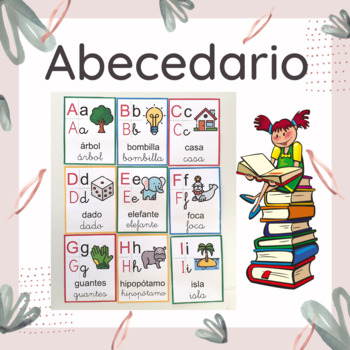 Abecedario (letra ligada + letra de imprenta). Alphabet flashcards.