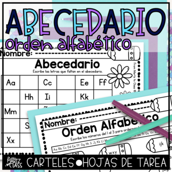 Preview of Abecedario y Orden Alfabético - ABC Alphabetical Order in Spanish