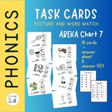 Abeka Chart 7 Special Sounds Phonics Task Cards - Picture 