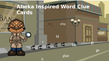 Preview of Abeka Inspired Word Clue Cards