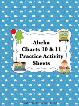 Preview of Abeka Phonics Charts 10 & 11 -  FIVE ACTIVITY SHEETS