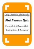 Abel Tasman Quiz - iDoceo Grade Scanner - Early Explorers 