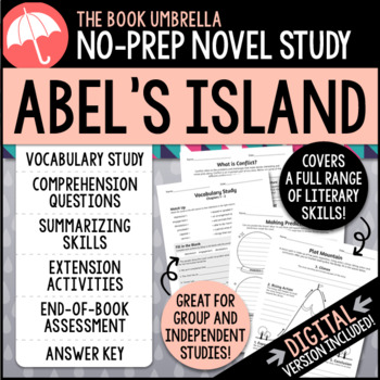 Preview of Abel's Island Novel Study { Print & Digital }