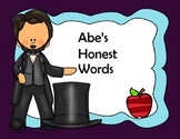 Abe's Honest Words - 4th Grade Tri Folds+ Activities