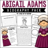 Abigail Adams Biography Unit Pack Research Project Revolut