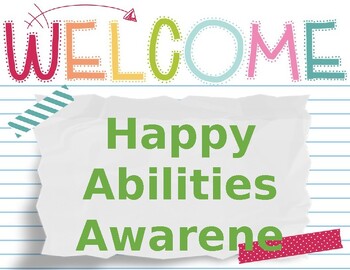 Preview of Ability Awareness Month Powerpoint- 4 Weeks of activities and discussion prompts