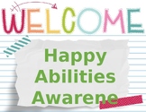 Ability Awareness Month Powerpoint- 4 Weeks of activities 