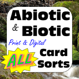 Abiotic/Biotic Factors or Living/Nonliving Things Card Sor