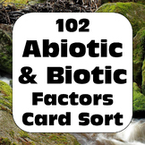 Abiotic & Biotic Factors Card Sort for Living & Non-Living