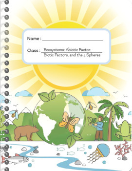 Preview of Abiotic & Biotic Factors, and 4 Spheres Digital Interactive Notebook