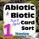 Abiotic & Biotic Factors in Ecosystems Card Sort #1: Novic