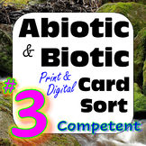 Abiotic & Biotic Factors in Ecosystems Card Sort #3: Compe