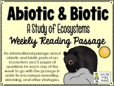 Abiotic and Biotic - Ecosystem Components - Weekly Reading