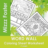 Abiotic and Biotic Word Wall Coloring Sheets (2 pgs)