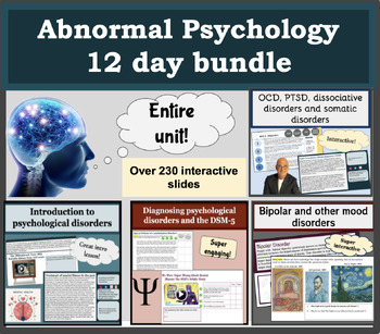 Preview of Abnormal Psychology- 12 day bundle
