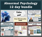 Abnormal Psychology- 12 day bundle