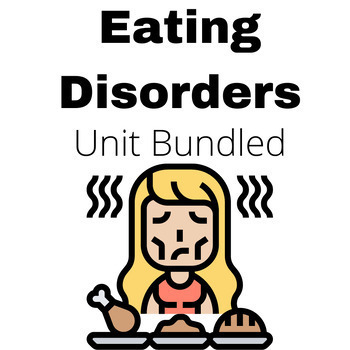 Preview of Mental health disorders Unit: Eating Disorders- PPT Lecture, Escape Room