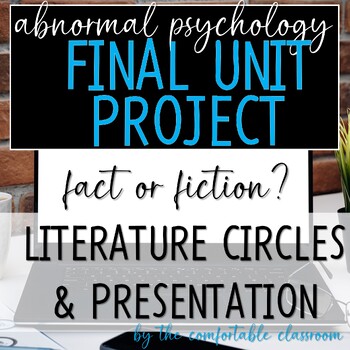 Preview of Abnormal Psychology Unit Final Project: Fact or Fiction?