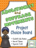 Abolitionist & Suffrage Choice Board Harriet Tubman, Sojou