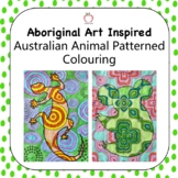 Aboriginal Art Colouring / Australian Animal Patterned Colouring