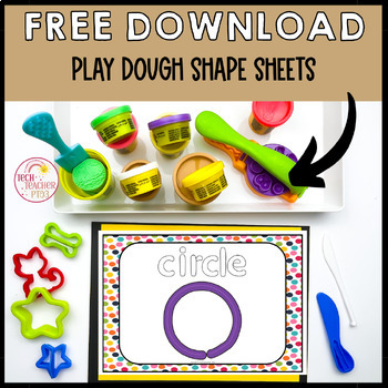 Preview of Shape Play Dough Mats FREE DOWNLOAD