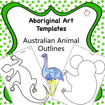 Preview of Aboriginal Art Templates | Australian Animal Outlines Booklet 1
