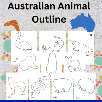 Preview of Aboriginal Australian Animals Outline