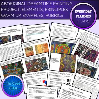 Aboriginal Dreamtime Painting Project + Intro, Warm Up and Art Examples