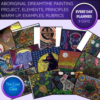 Aboriginal Dreamtime Painting Project + Intro, Warm Up and Art Examples