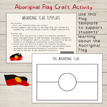 Preview of Aboriginal Flag Craft Activity