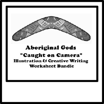 Preview of Aboriginal Gods "Caught on Camera" Illustration and Creative Writing Bundle
