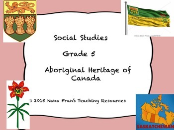 Preview of Aboriginal Heritage of Canada: Grade 5 Social Studies