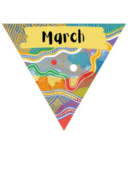 Aboriginal/Indigenous Australian Theme Birthday Flags | TPT