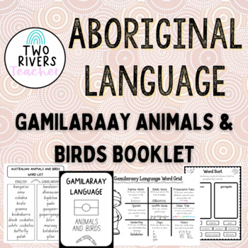 Preview of Aboriginal Language - Gamilaraay Animals and Birds Booklet
