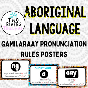 Preview of Aboriginal Language - Gamilaraay Pronunciation Rules Posters