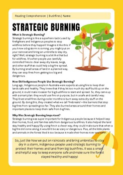 Preview of Indigenous Solutions: Bushfires & Flooding Infographic and Reading Comprehension