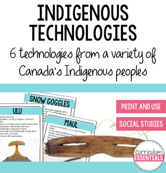 Preview of Indigenous (First Nations) Tools and Technologies Lesson