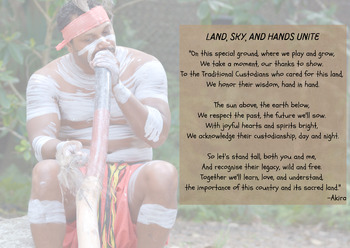 Preview of Aboriginal Torres Strait Islander - Acknowledgement Poem