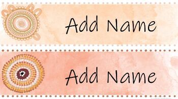 Preview of Aboriginal and Torres Strait Islander - Editable Name Desk Tags